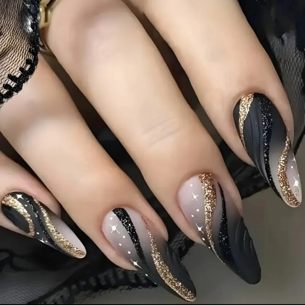 24 Pieces Fake Press On Nails